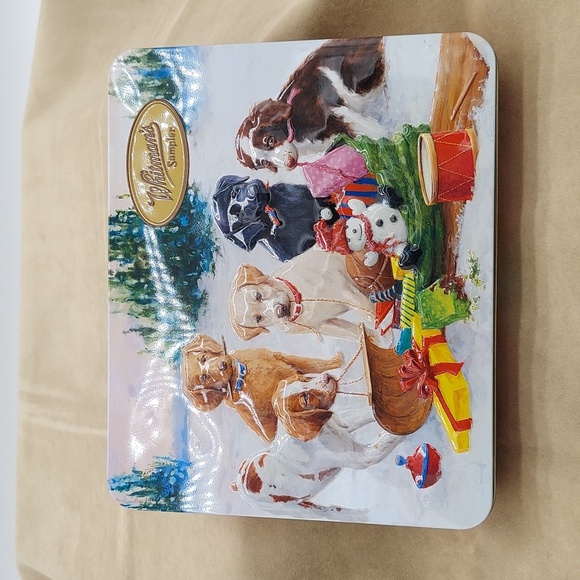 Christmas Treasures James Killen Whitman's Sampler Metal Tin Box - Picture 1 of 3